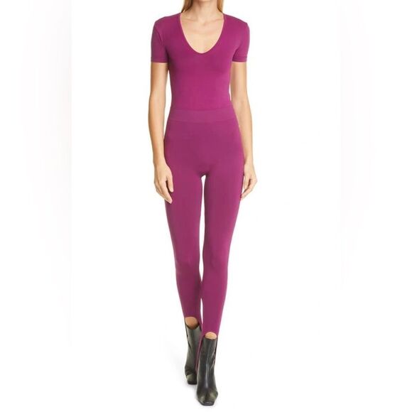 SIMON MILLER Evan Stirrup Seamless Leggings in Plum - Picture 3 of 15